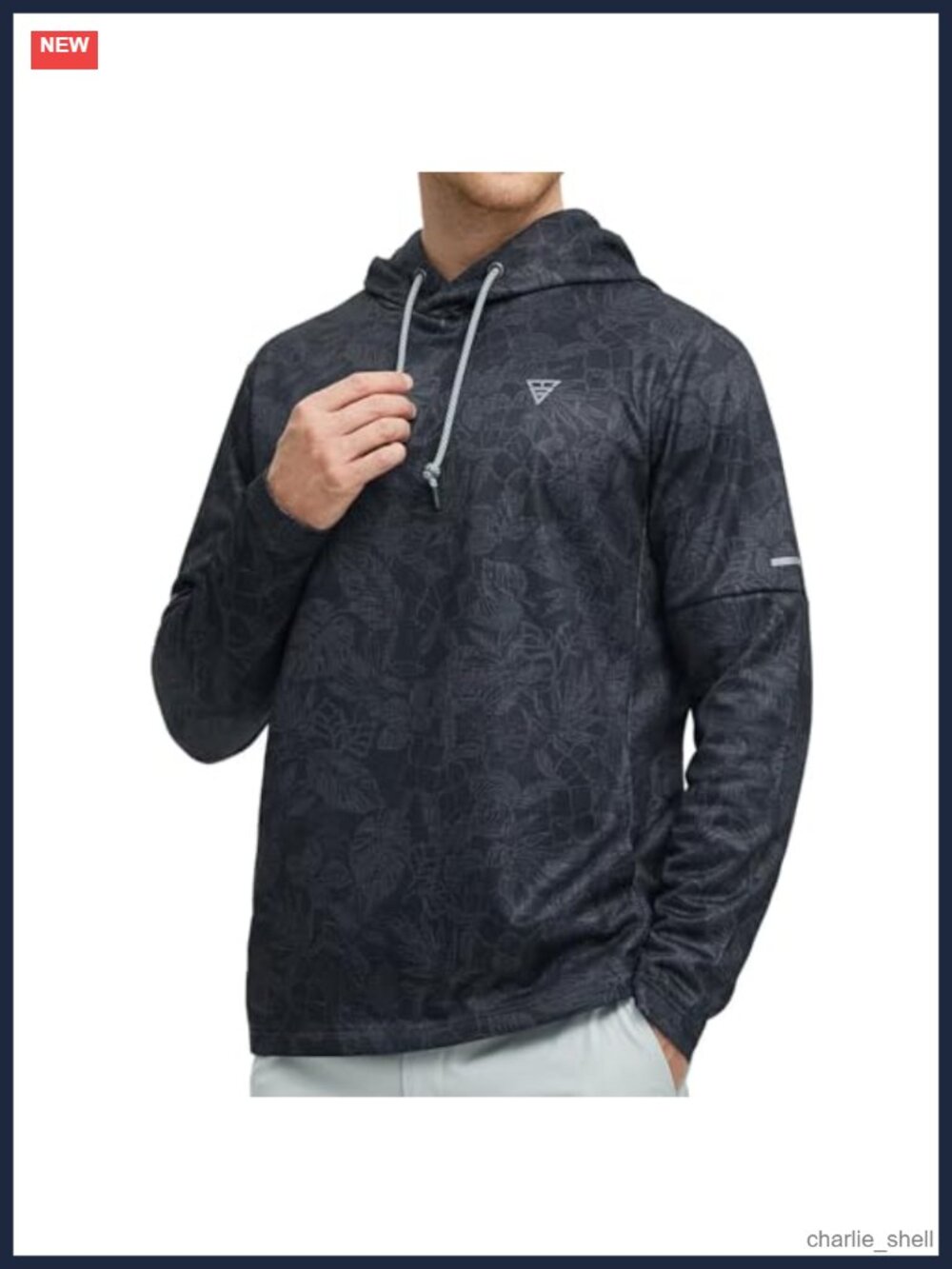 Men Performance Fleece Hoodie Pullover Lightweight Athletic Golf Sweatshirt